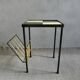 Metal and ceramic tile side table, circa 1960