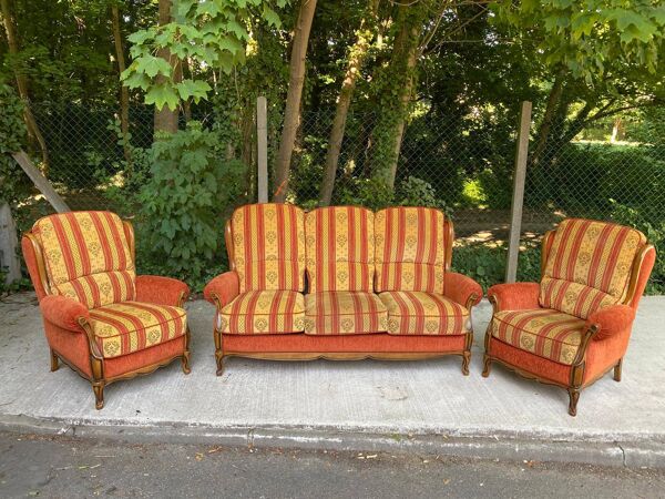 Salon vintage Louis XV B.Marly France vers 1950