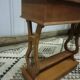 Indoor wooden planter, lyre legs, zinc tray