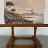 Huile sur bois, années 60 sur chevalet