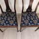 Pair of English Sheraton chairs in mahogany early twentieth century