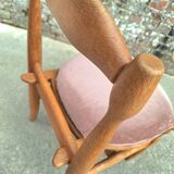 Set of 4 Guillerme and Chambron Charlotte model chairs, vintage seats