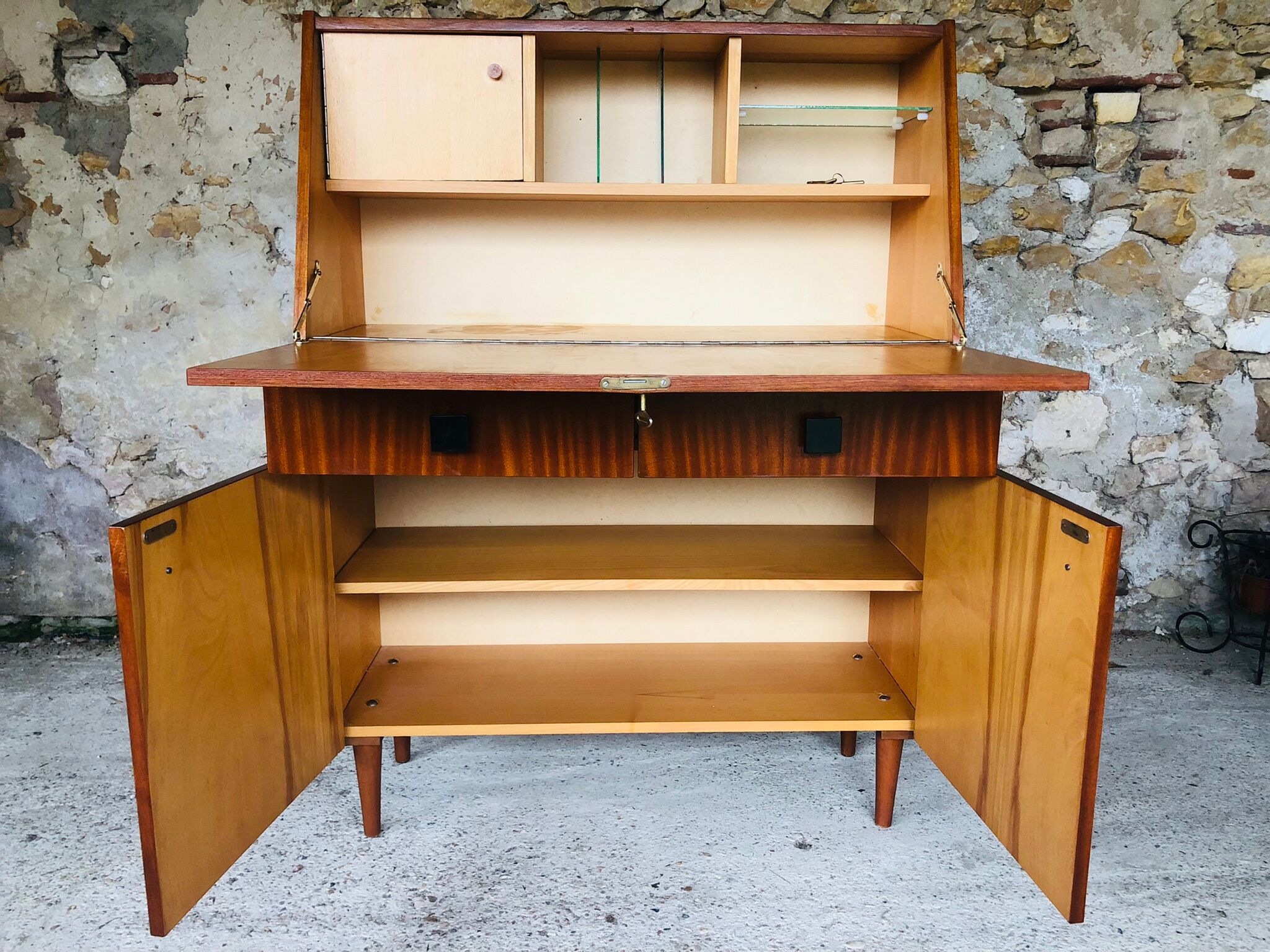 Vintage secretary, Scandinavian style, circa 60's