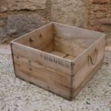 Square wooden box