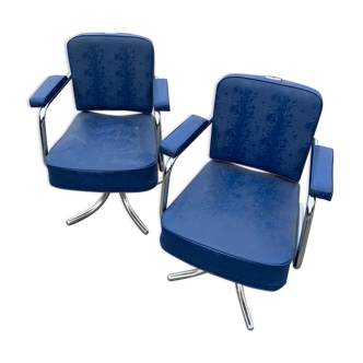 Lot de 2 fauteuils de coiffeur