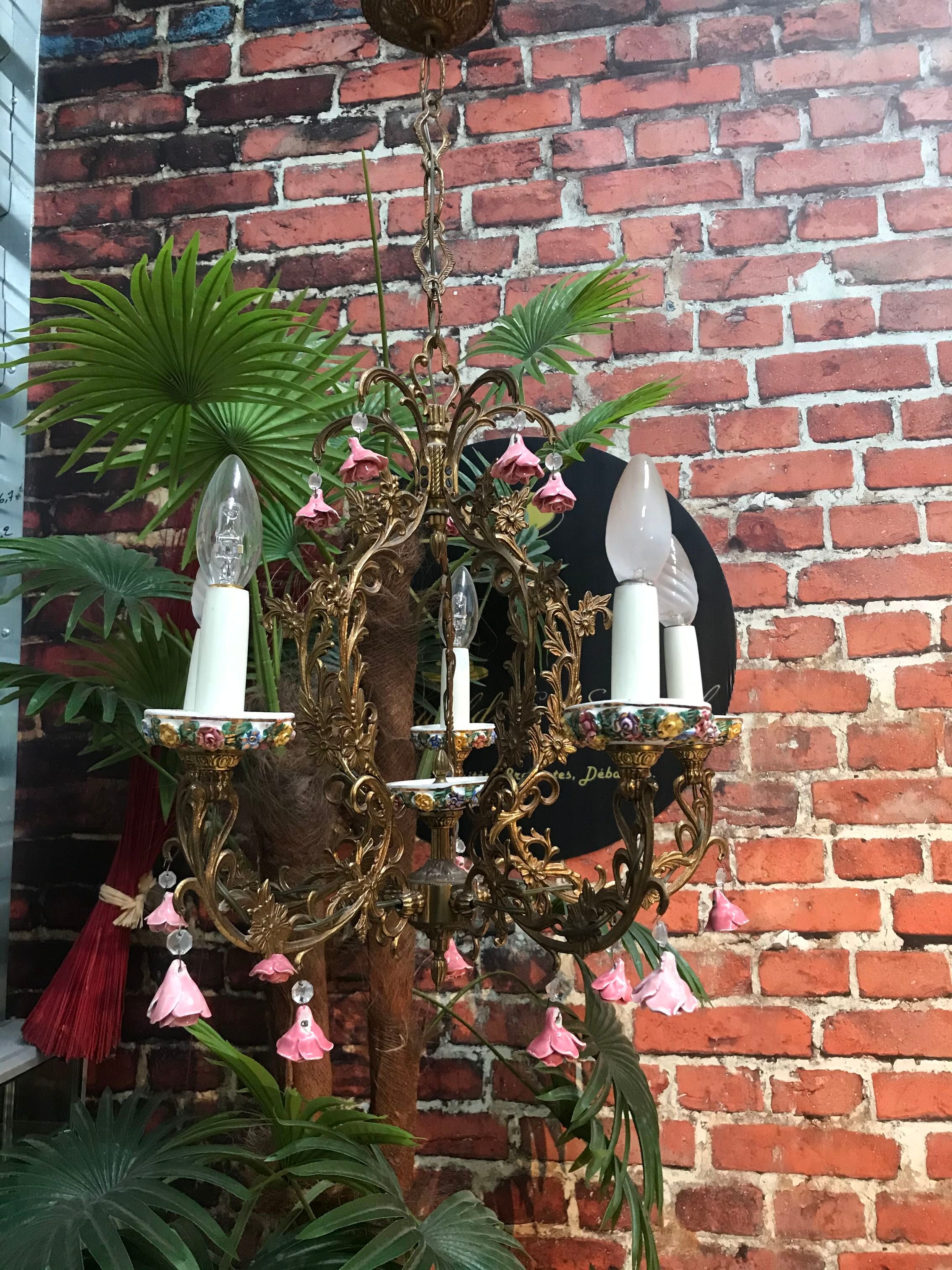 Porcelain luster 5 branches