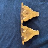 Pair of gilded wooden console tables