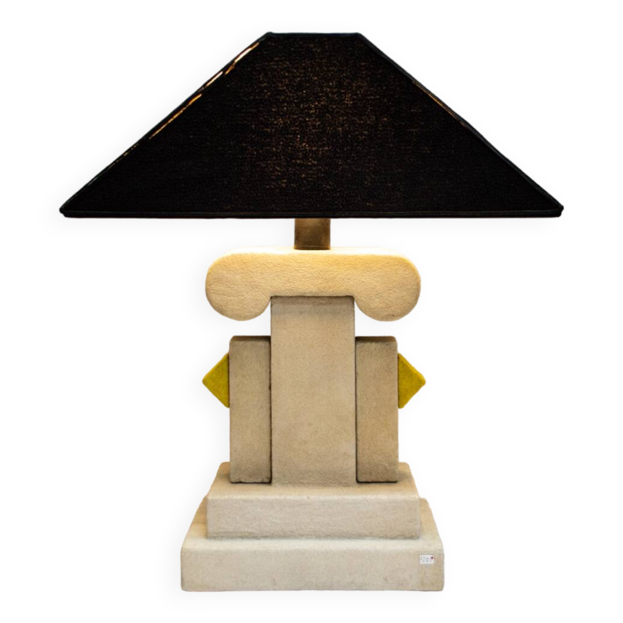Lampe postmoderne en céramique de L'état du jour Anni '80