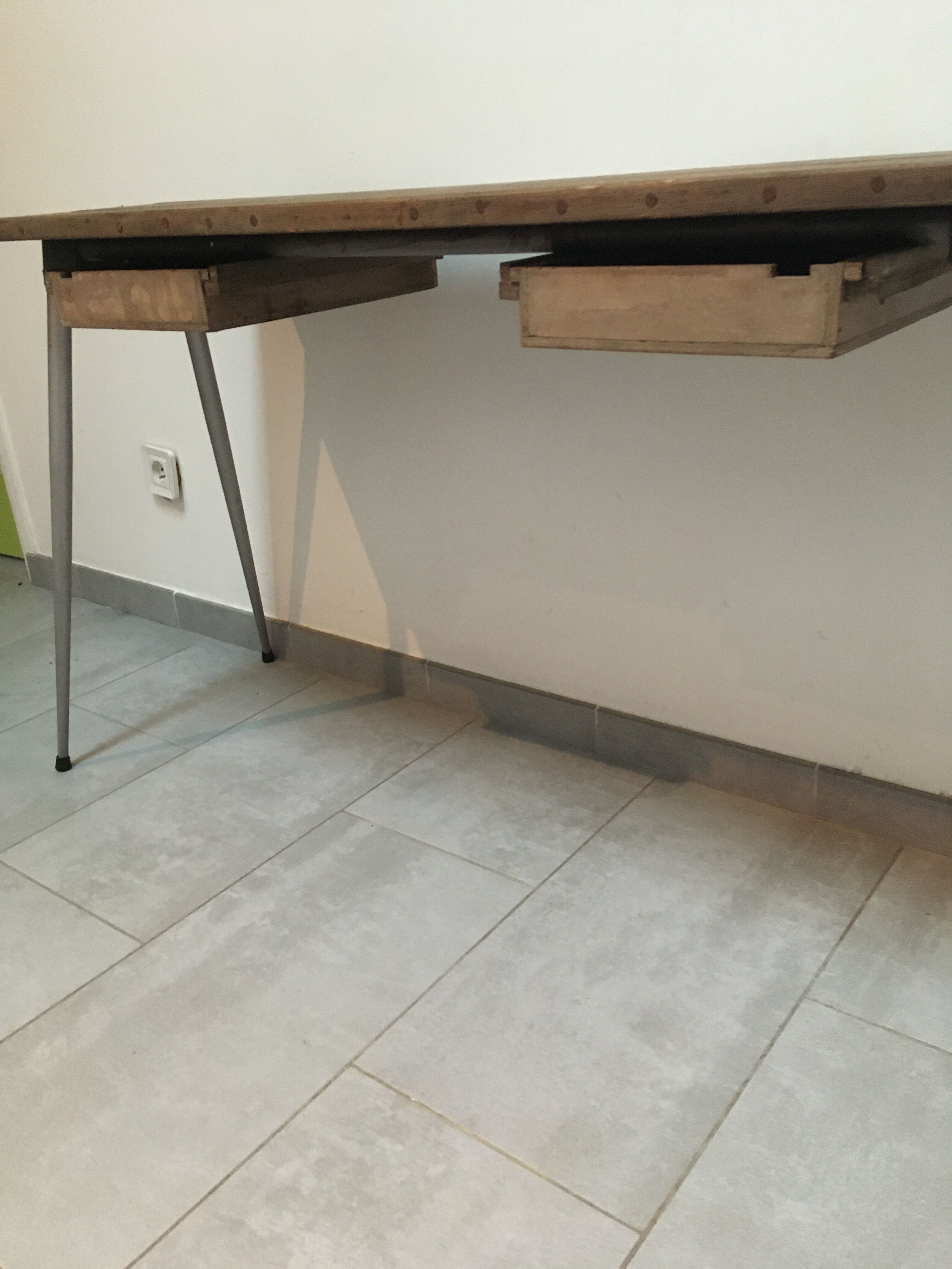 School desk double feet aluminum compass compass