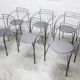 Set of 6 "Silver Moon" armchairs by Pascal Mourgue 1985