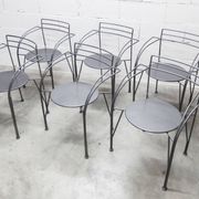 Set of 6 "Silver Moon" armchairs by Pascal Mourgue 1985