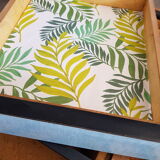Table et chaises en formica vert menthe