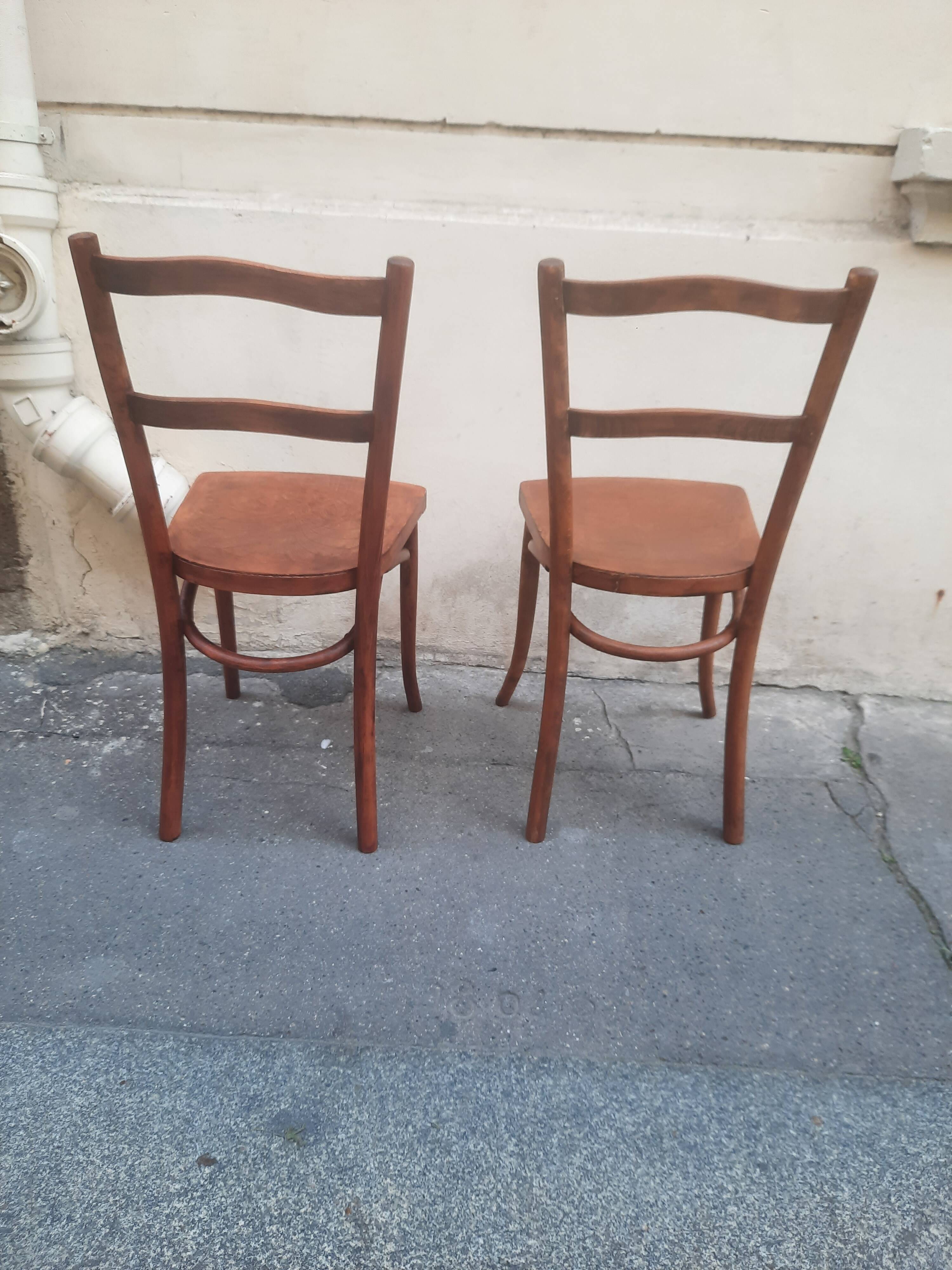 Pair of bistro chairs