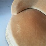 Golden fringed toad chair