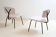 Pair of chairs Sunday C. Sclafert 1950's