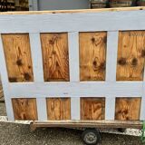 Gray and wood sideboard