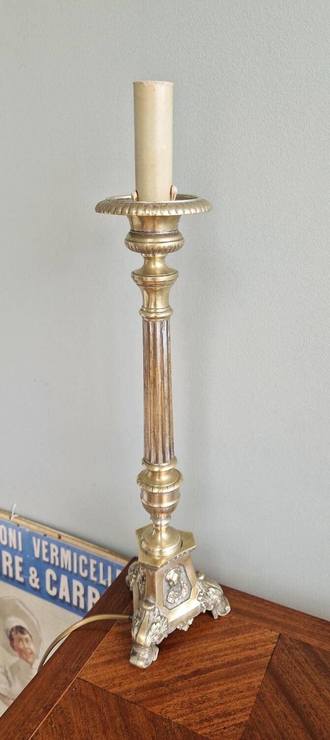 Church candle lamp base, early 20th century