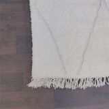 Carpet beni ouarain white large diamonds  145 X 255 cm