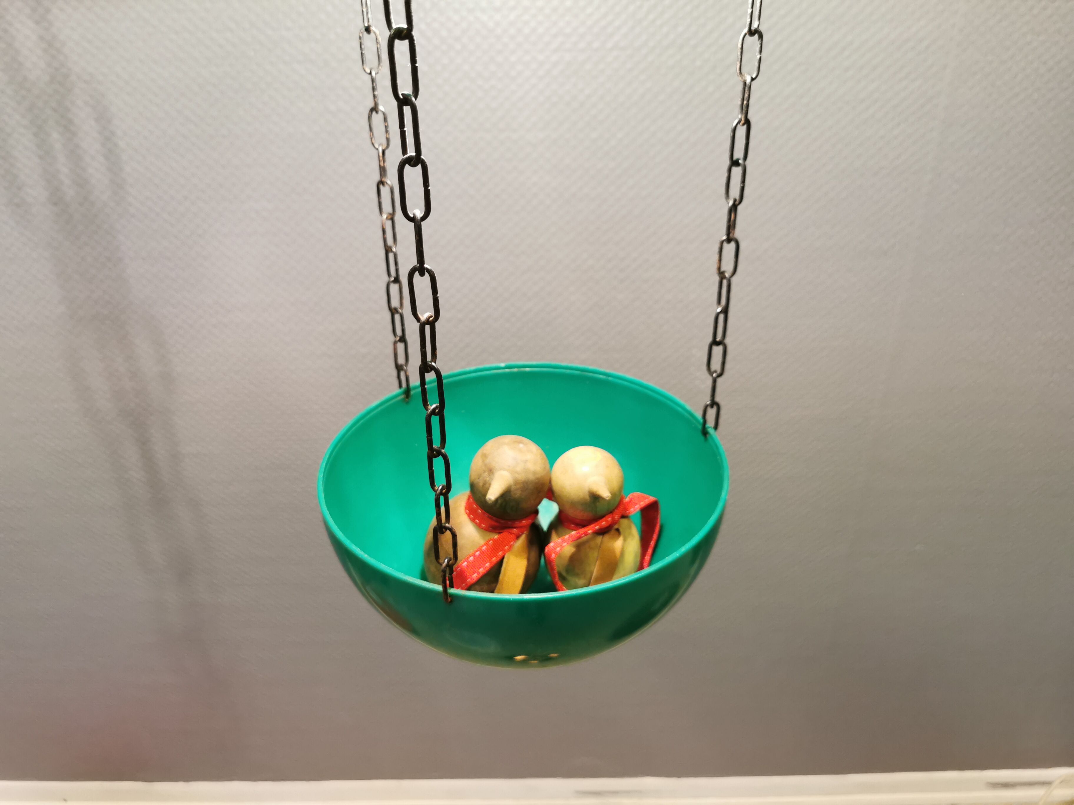 Danish designed lamp/herb pot for hanging in e.g. the window.