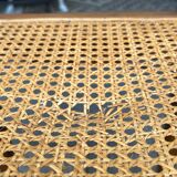 Set of 6 antique chairs in wood and cannage