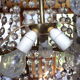 Lustre montgolfière à pampilles
