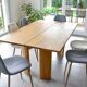 Solid wood dining table unique pieces in oak