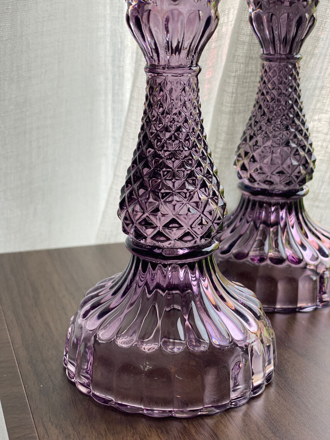 Pair of candle holders