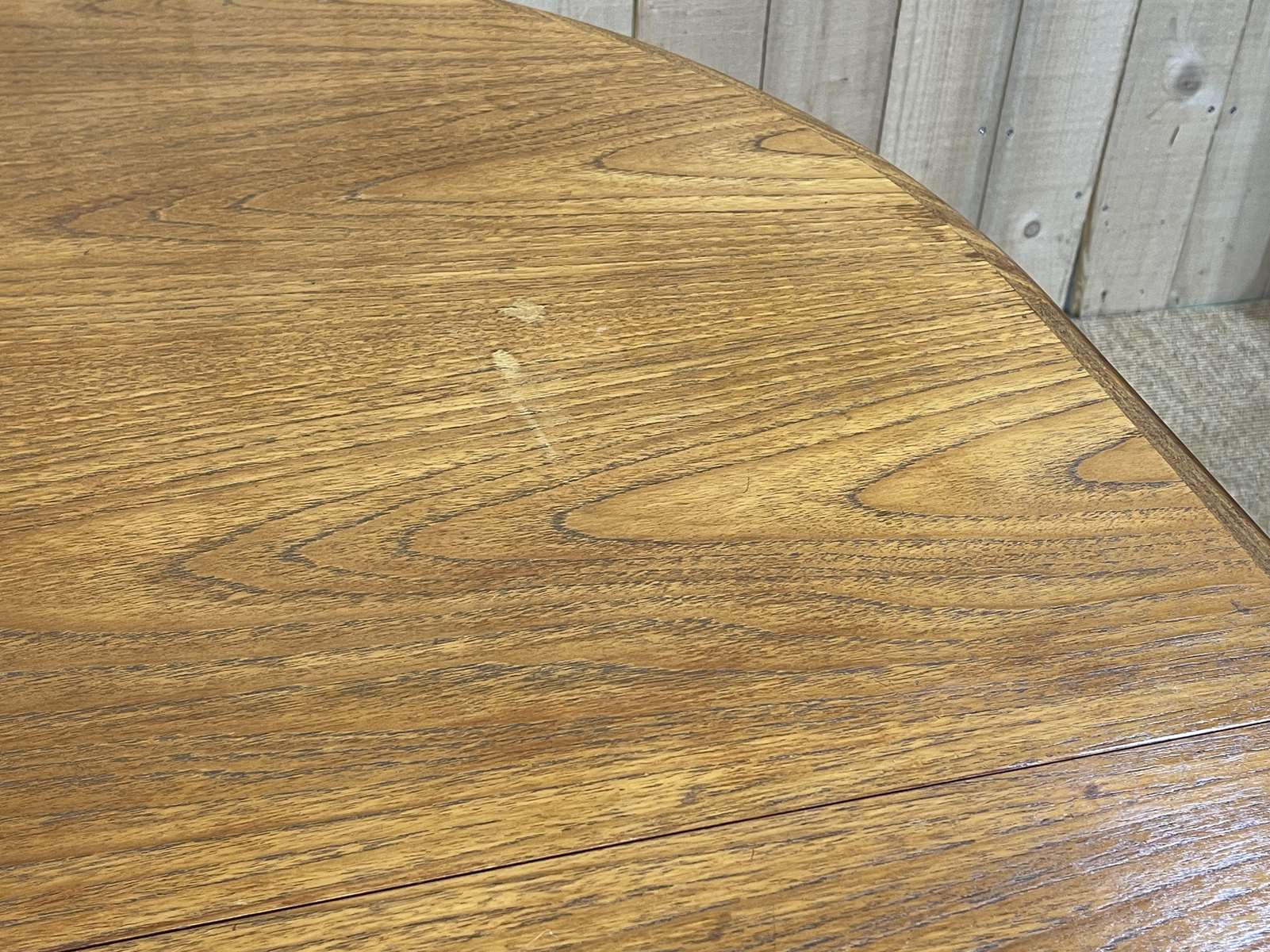 Oval table from the 70s of the G-plan brand with a butterfly extension