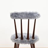 Blue Moumoute chair from the 60s.