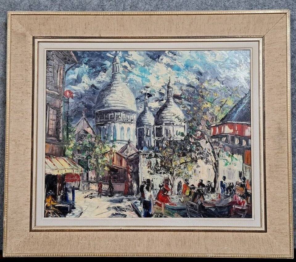 Henri Moreillon XXe / place du Tertre, Montmartre Paris