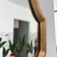 Golden baroque mirror in Louis XV style