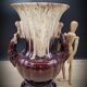 Vase Foreign marron