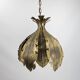 Svend Aage Holm Sørensen hanging lamp copper leaves brutalist