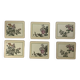 6 floral placemats