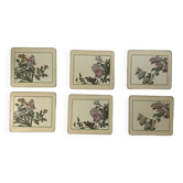 6 sets de table florale