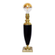 Table lamp Le Dauphin leather and brass