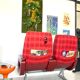 Vintage Air France aircraft chairs