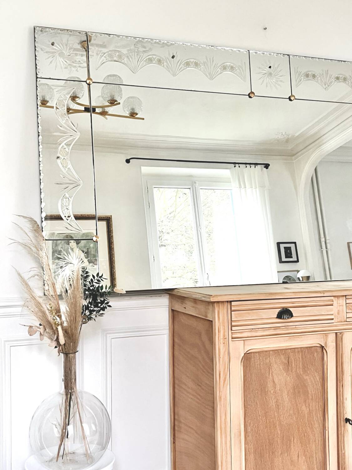 Large Art Deco mirror