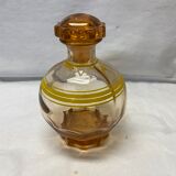 Antique pink glass decanter