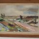 Huile sur toile suédoise – “Paysage” par Budde Nielsen – Signée et encadrée
