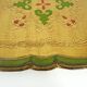 Hand-painted green and gold Florentine tray. Vintage 1950