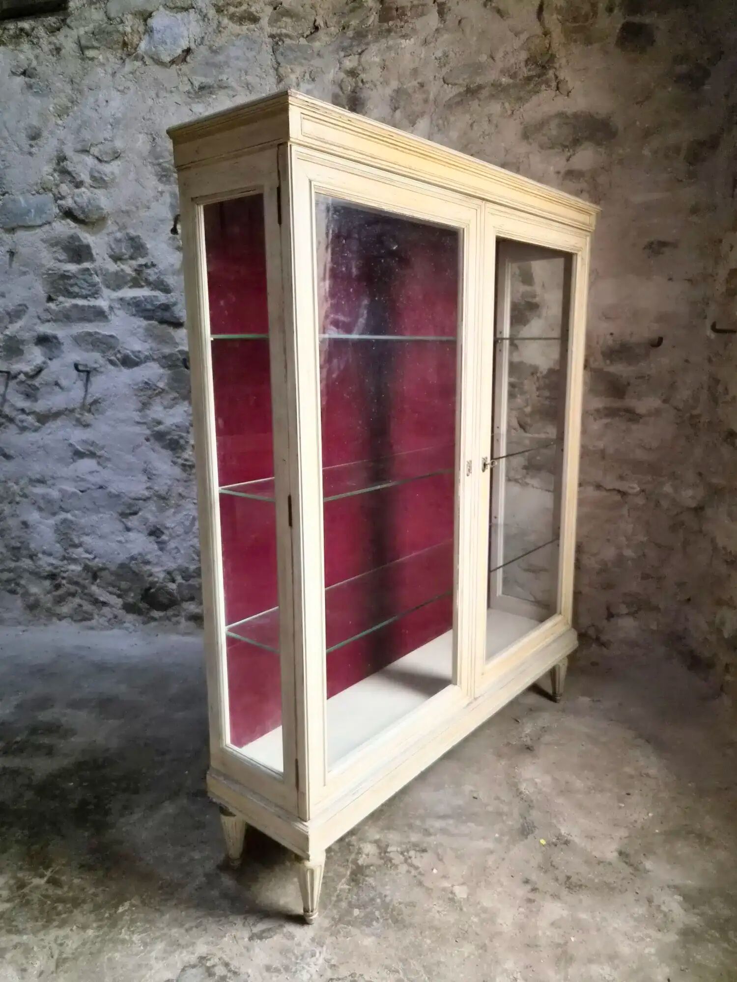 Vintage French display cabinet / Shop display cabinet