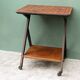 1950s wooden rolling trolley