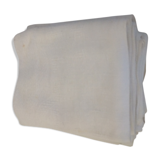 Set of 12 damask white towels Old