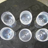 Série de six verres anciens