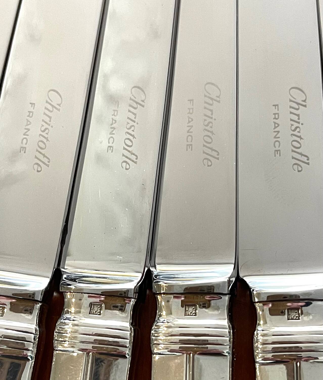 Christofle Atlantide, cutlery for entremet, dessert, cheese. Art Deco