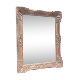 Miroir 19 ème bois et stuk doré