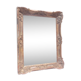 Golden mirror 19 th wood and stuk