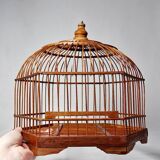 Vintage Chinese Bamboo Decorative Bird Cage