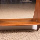Large Danish Teak wall mirror by Pedersen and Hansen 1960.